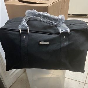Versace Parfums Black Duffle Bag